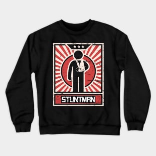 Stuntman Fractured Broken Wrist Get Well Gift Crewneck Sweatshirt